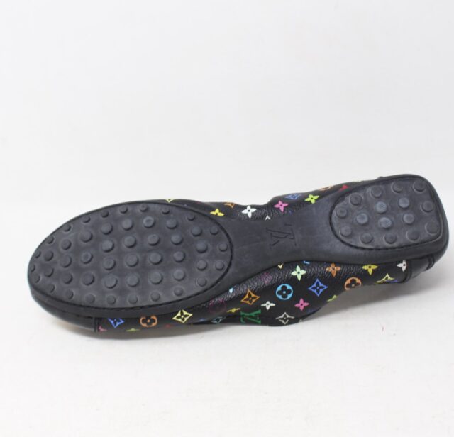 LOUIS VUITTON #TQ13KQ Monogram Ballet Flats Size 38.5