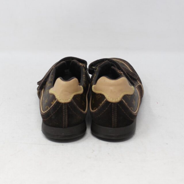 LOUIS VUITTON #HPDNH3 Kids Low Top Monogram Sneakers Size 27