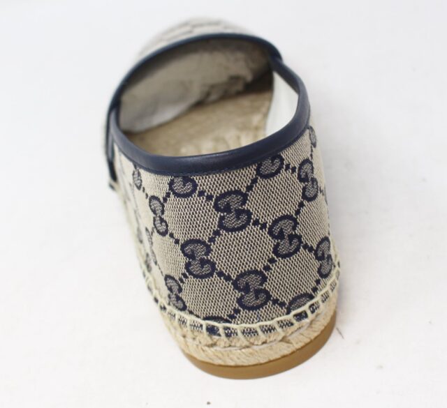 GUCCI #WPDB77 Canvas Espadrilles Size 6.5
