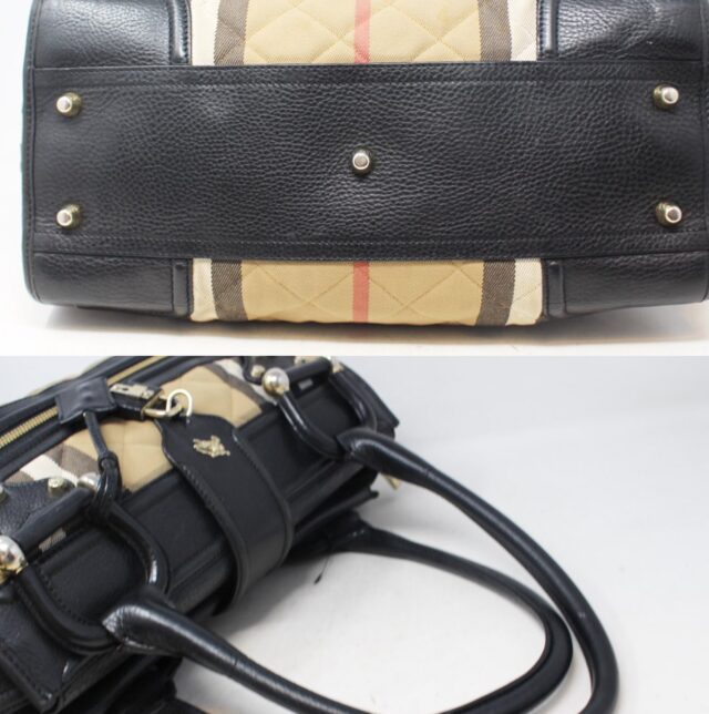 BURBERRY #LJ9Z7X House Check Quilted Large Tote Bag