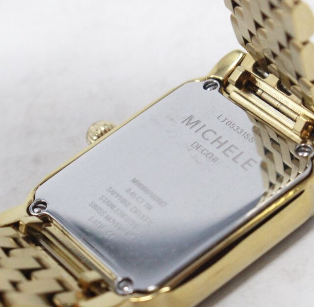 #VDXEW4 18K Yellow Gold Diamond Mother Of Pearl Watch 0.45 Ct diamonds