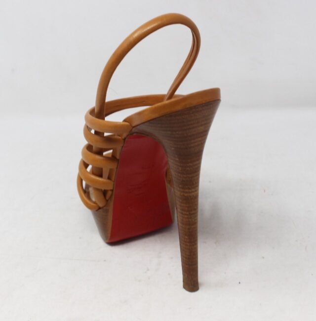 CHRISTIAN LOUBOUTIN #ZUNFQ8 120 Vildo Strappy Heels  Size 39.5