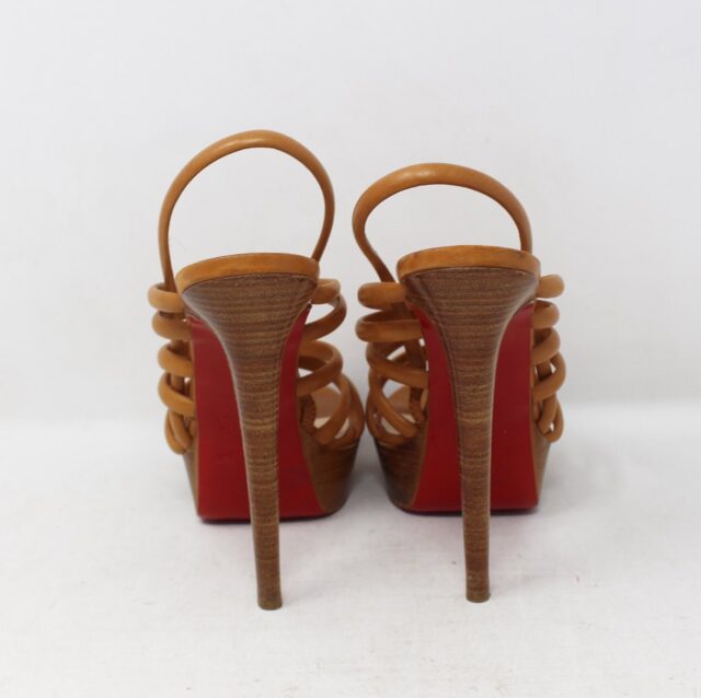 CHRISTIAN LOUBOUTIN #ZUNFQ8 120 Vildo Strappy Heels  Size 39.5