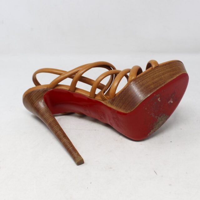 CHRISTIAN LOUBOUTIN #ZUNFQ8 120 Vildo Strappy Heels  Size 39.5