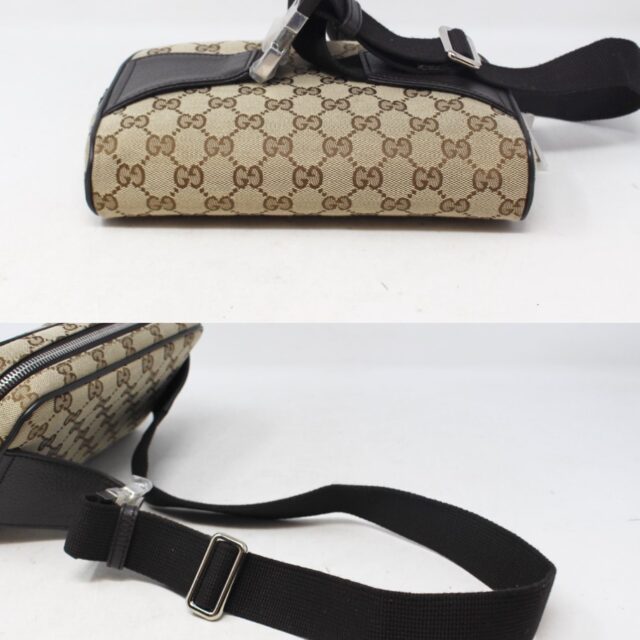 GUCCI #568EVD Monogram Canvas Waist Bag