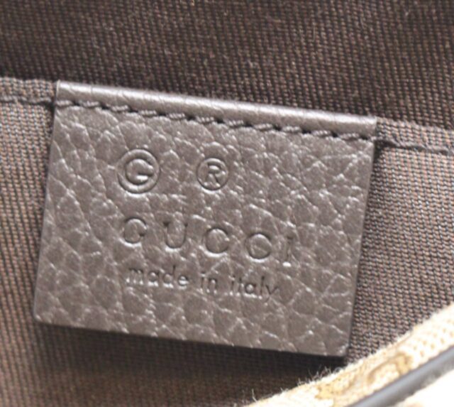 GUCCI #568EVD Monogram Canvas Waist Bag
