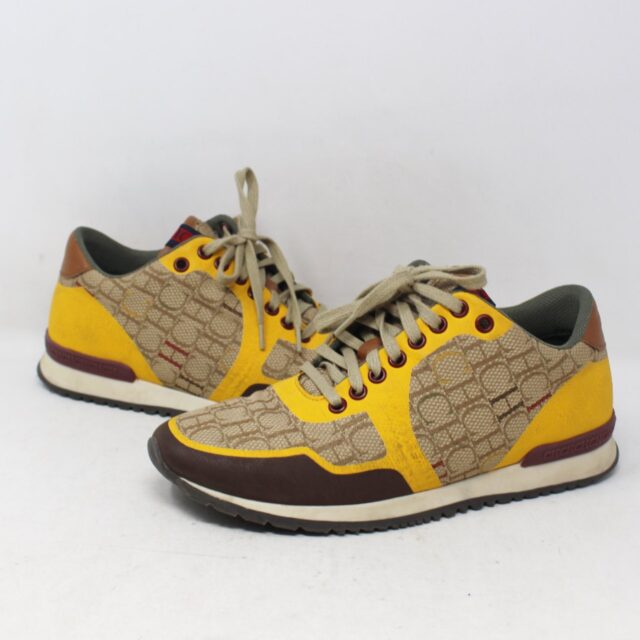 CAROLINA HERRERA #BBH3NG  Canvas Monogram Sneakers Size 38