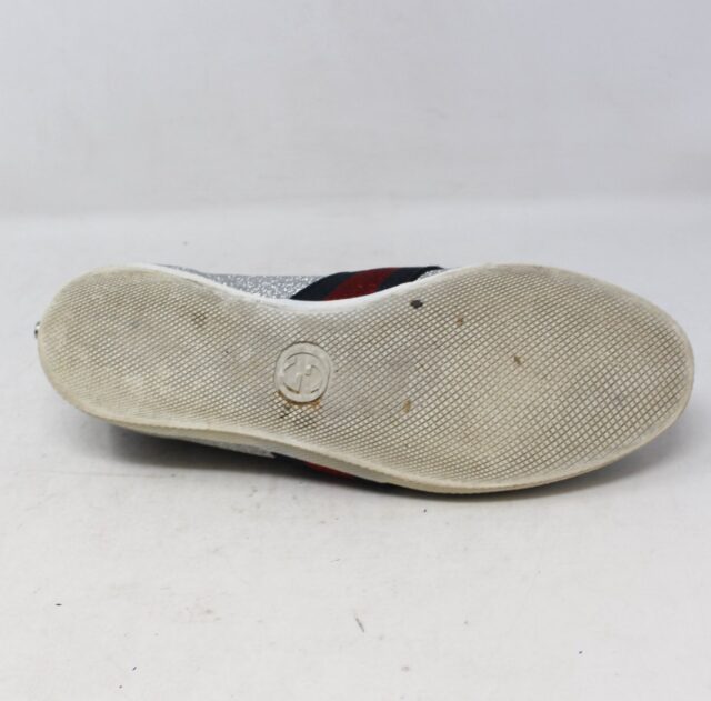 GUCCI #FFWXNK Web Bambi Glitter Sneakers Size 37.5