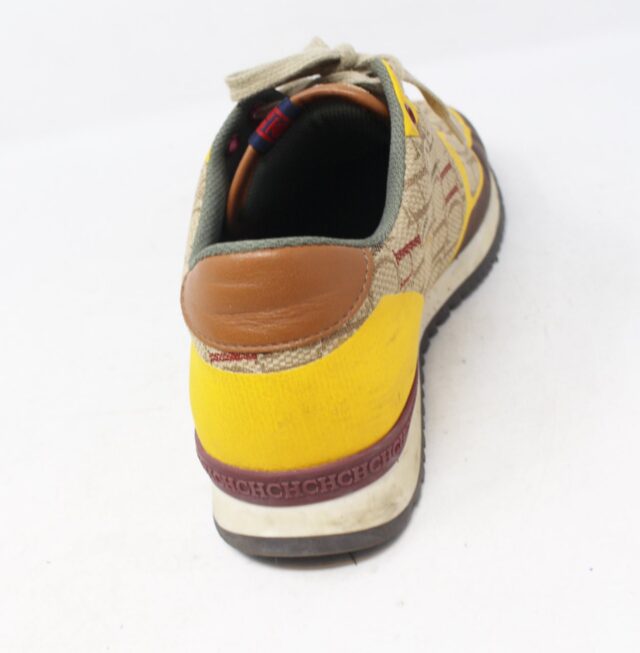 CAROLINA HERRERA #BBH3NG  Canvas Monogram Sneakers Size 38