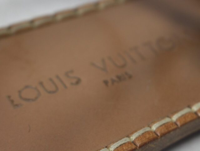 LOUIS VUITTON #FG6ZAR Thong Ankle Strap Sandals Size 38