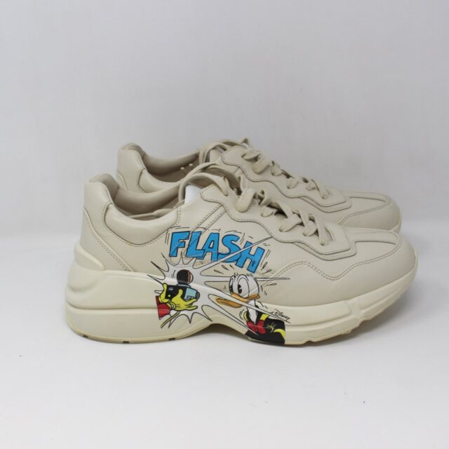 GUCCI #ZPST9A X Disney Donald Duck Rhyton Sneakers Size 6
