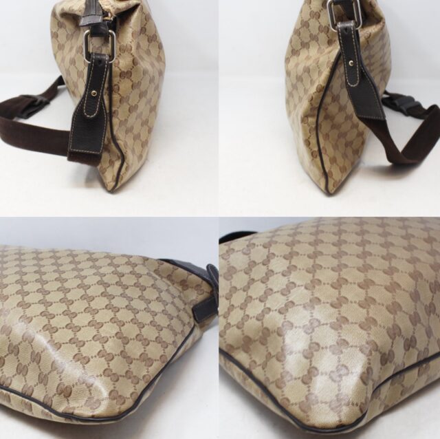 GUCCI #T8BNK4 Crystal Messenger Bag