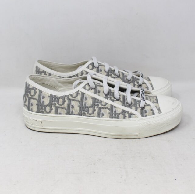 CHHRISTIAN DIOR #LWDX6D Walk N Dior Oblique Sneakers Size 37