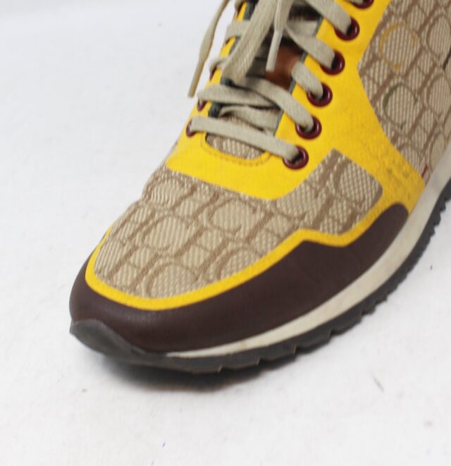 CAROLINA HERRERA #BBH3NG  Canvas Monogram Sneakers Size 38