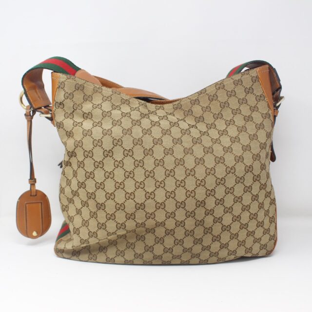 GUCCI #6KTGP7 Monogram Large Flat Messenger Bag