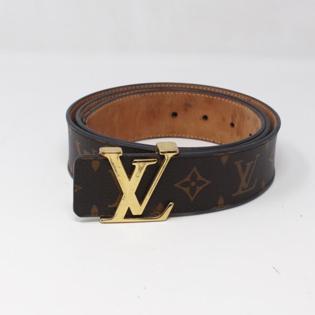 LOUIS VUITTON #9JBUUA Monogram Canvas Pyramide 40mm Belt  | Size 100/40