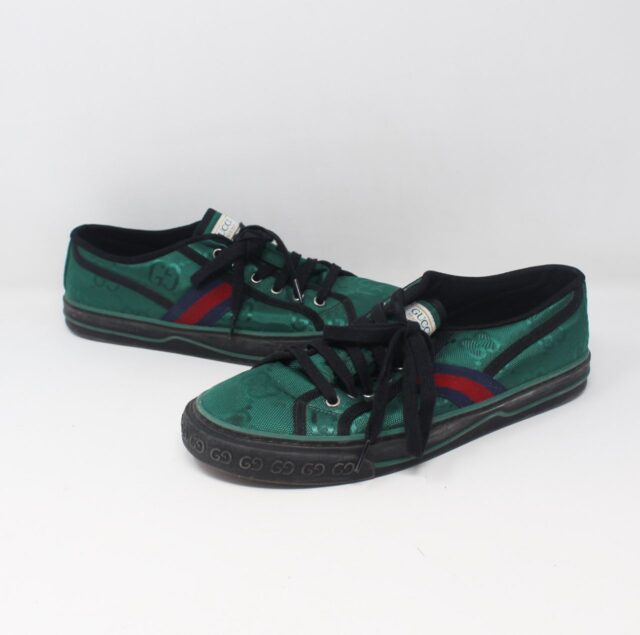 GUCCI #E1SHZ9 Tennis 1977 Casual Sneakers Size 10