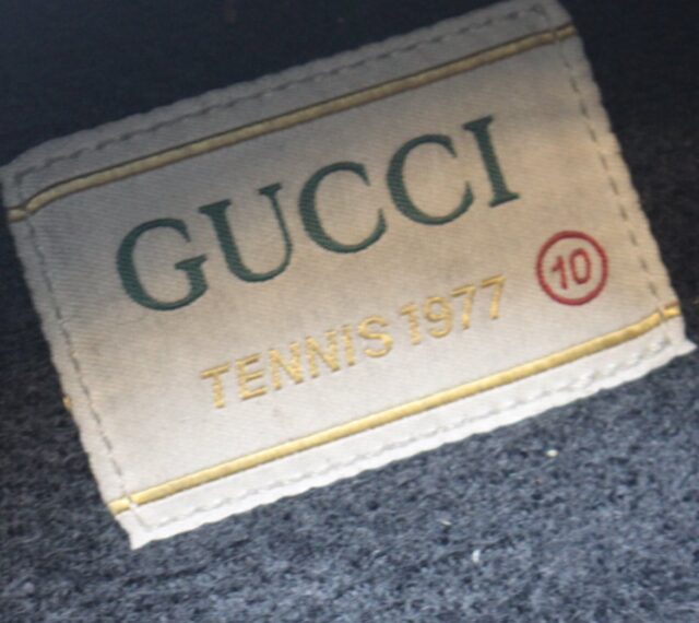 GUCCI #E1SHZ9 Tennis 1977 Casual Sneakers Size 10