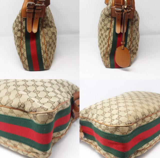 GUCCI #6KTGP7 Monogram Large Flat Messenger Bag