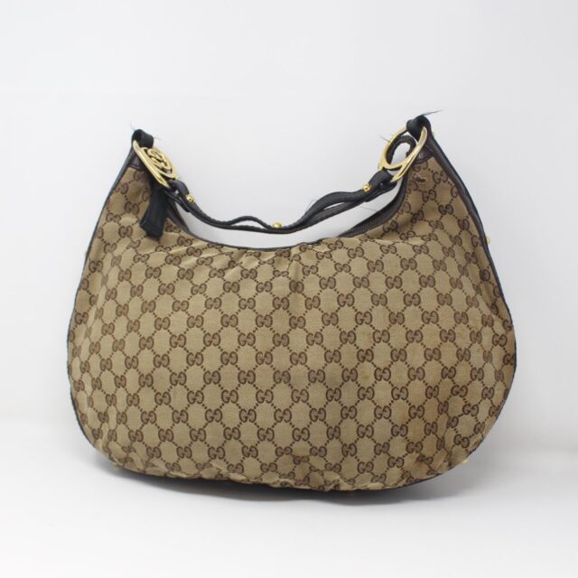 GUCCI #AGQ64K Canvas Interlocking Hobo Bag