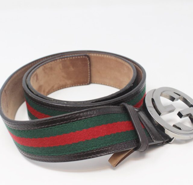 GUCCI #GZVU2R Mens Classic Belt Size 95/38