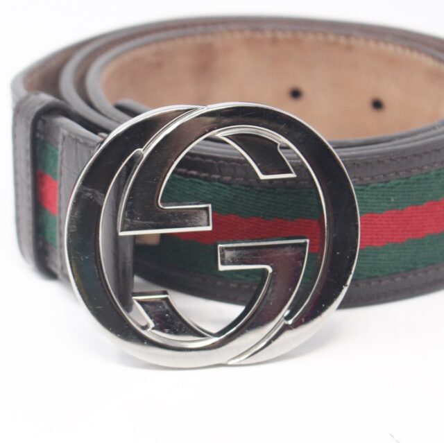 GUCCI #GZVU2R Mens Classic Belt Size 95/38