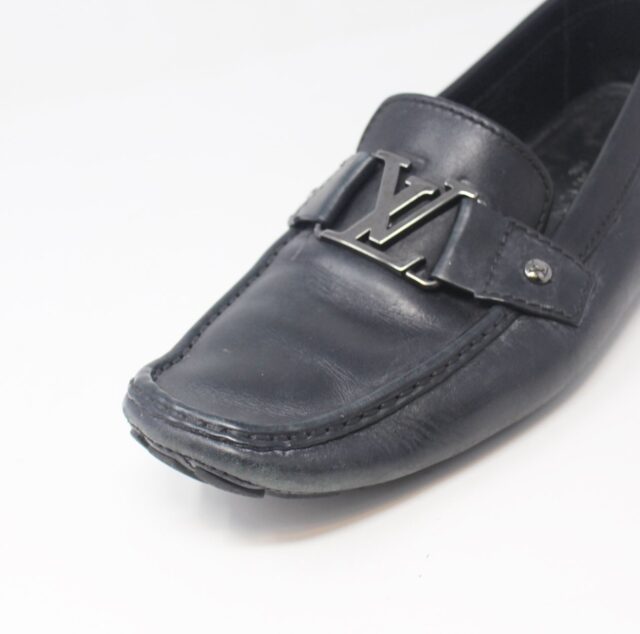 LOUIS VUITTON #B4T3NF Carlo Moccasins Loafers Size 10