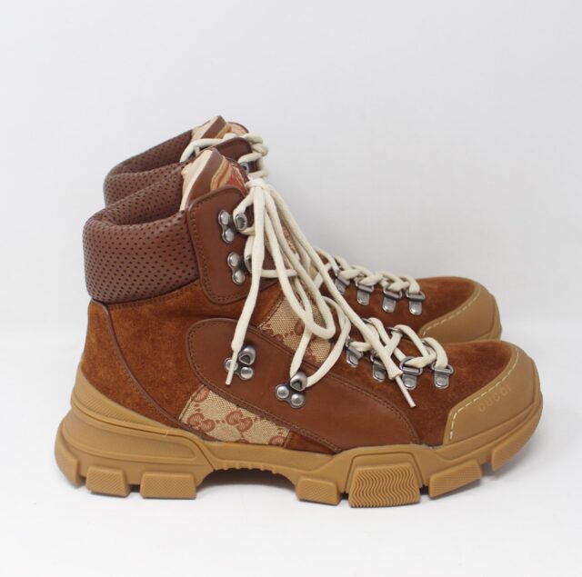 GUCCI #KPDXSP Flash Trek High Top Boots Size 6.5