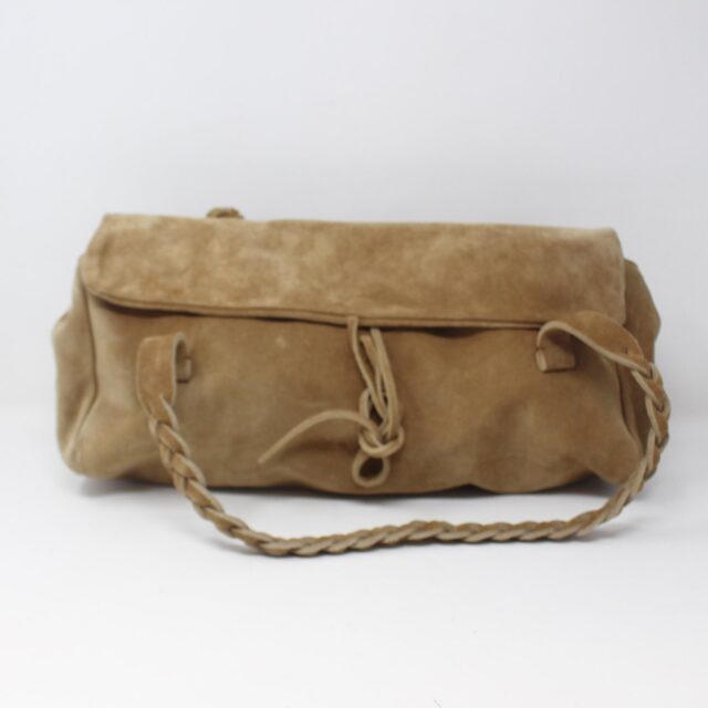 MIU MIU #Ae9YJA Braided Suede Shoulder Bag