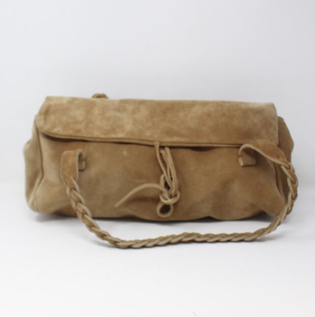 MIU MIU #Ae9YJA Braided Suede Shoulder Bag