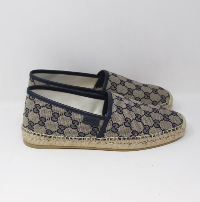 GUCCI #9JV5N1 Canvas Espadrilles Size 6