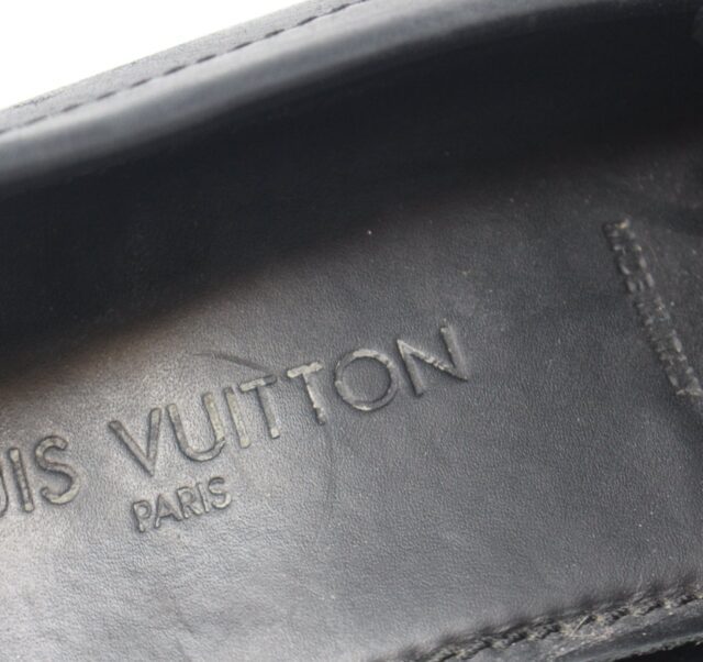 LOUIS VUITTON #B4T3NF Carlo Moccasins Loafers Size 10