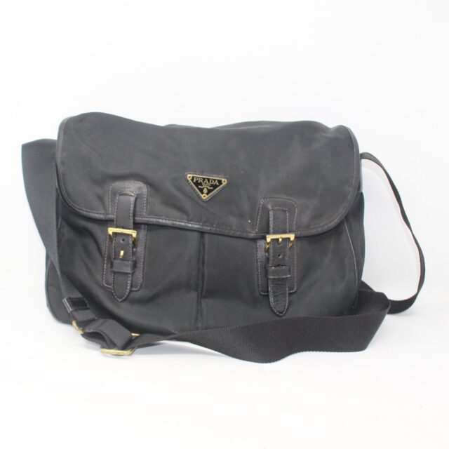 PRADA #WAWT7L Nylon Tessuto Messenger Bag