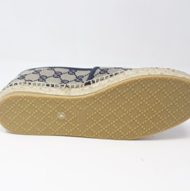 GUCCI #9JV5N1 Canvas Espadrilles Size 6