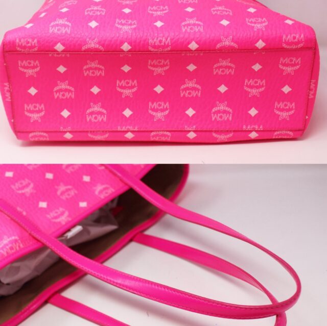 MCM #6GJ3HD Visetos Large Tote Bag