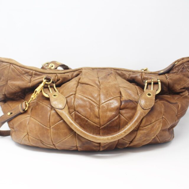 MIU MIU #6RHYER Matelasse Tote Bag