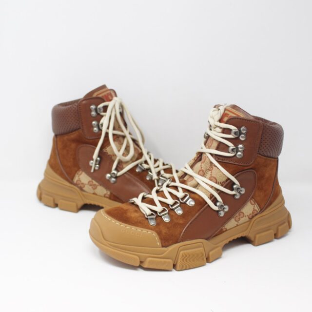GUCCI #KPDXSP Flash Trek High Top Boots Size 6.5