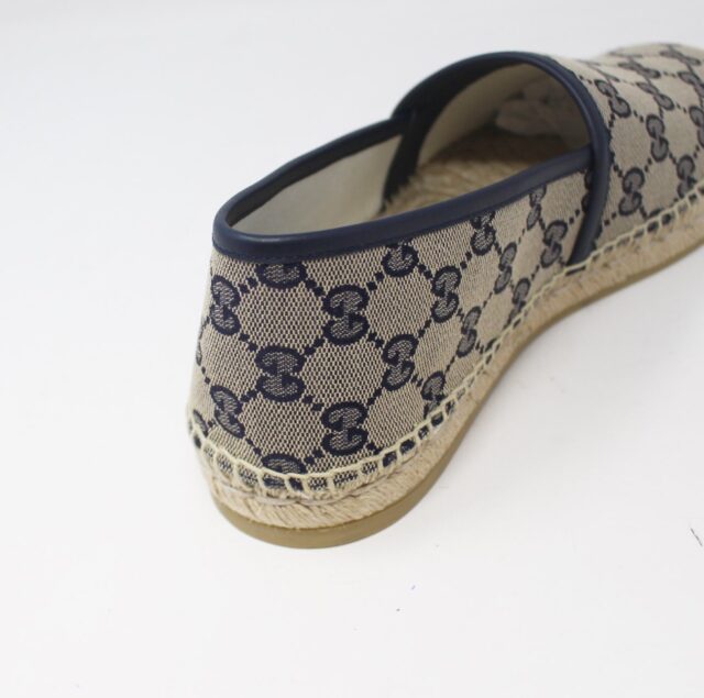 GUCCI #9JV5N1 Canvas Espadrilles Size 6