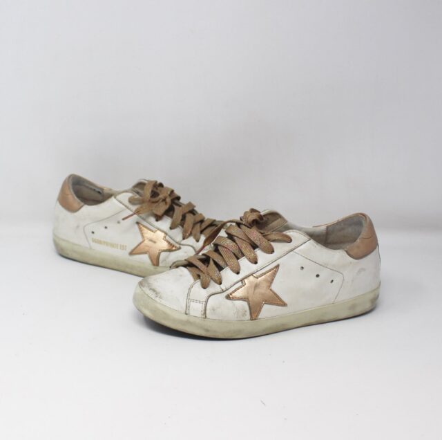 GOLDEN GOOSE #DNNQW5 Super Star Sneakers Size 37
