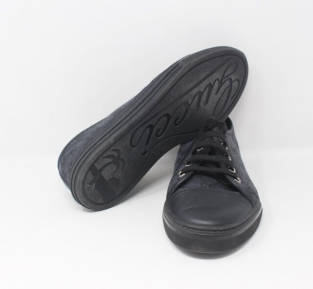 GUCCI #6B6P54 Canvas Low Top Sneakers Size 38.5