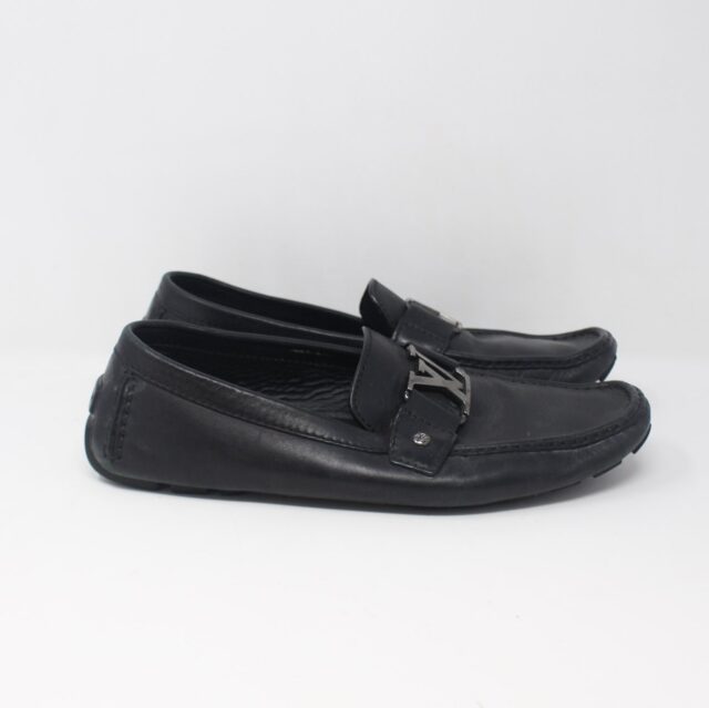 LOUIS VUITTON #B4T3NF Carlo Moccasins Loafers Size 10
