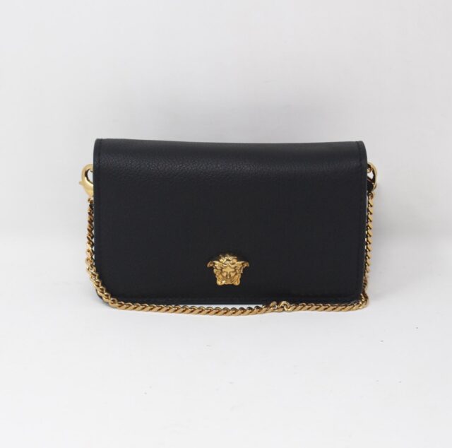 VERSACE #51CF31 Medusa Flap Chain Bag