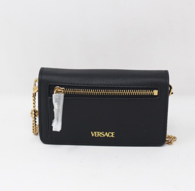 VERSACE #51CF31 Medusa Flap Chain Bag