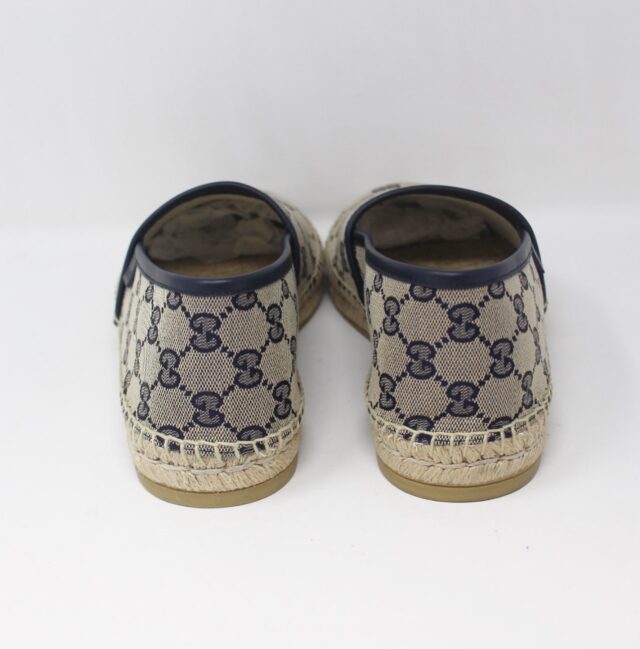 GUCCI #9JV5N1 Canvas Espadrilles Size 6
