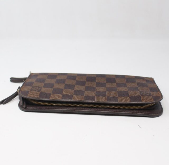 LOUIS VUITTON #VHA9K8 Damier Ebene Zippy Wallet