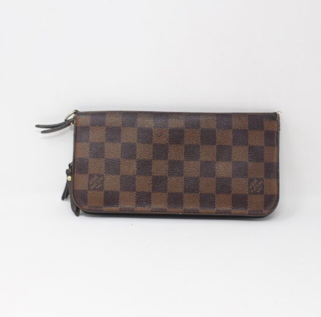 LOUIS VUITTON #VHA9K8 Damier Ebene Zippy Wallet