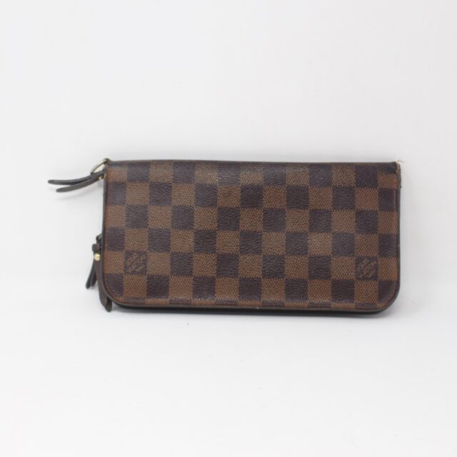 LOUIS VUITTON #VHA9K8 Damier Ebene Zippy Wallet