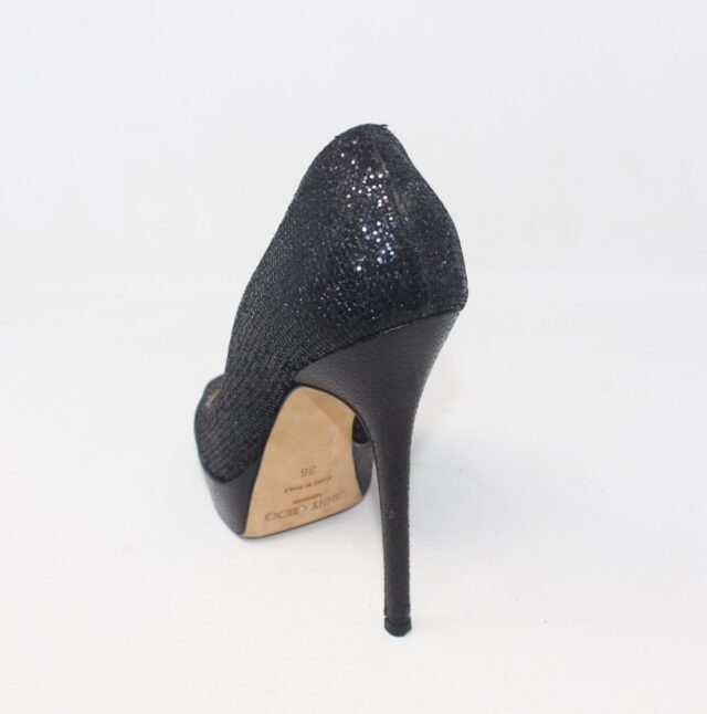 JIMMY CHOO #LE68N1 Luna Peep Toe Heels Size 36