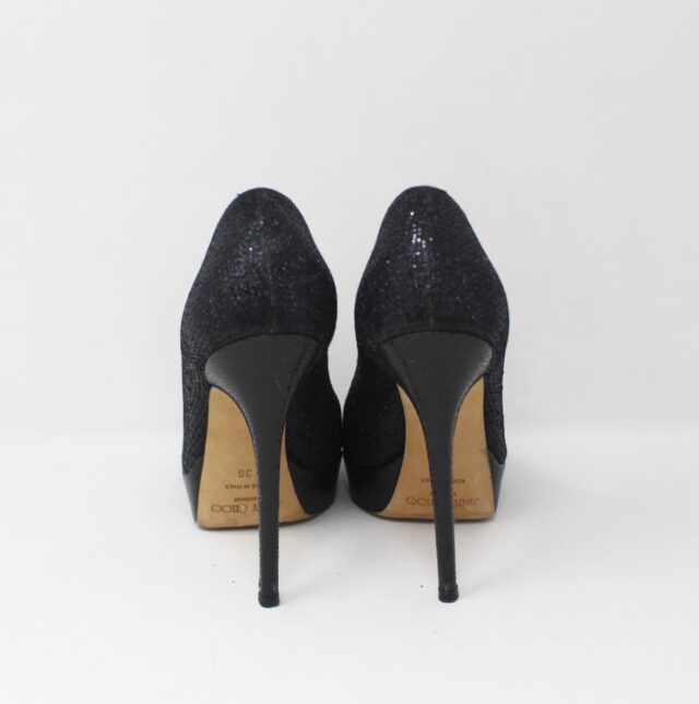 JIMMY CHOO #LE68N1 Luna Peep Toe Heels Size 36