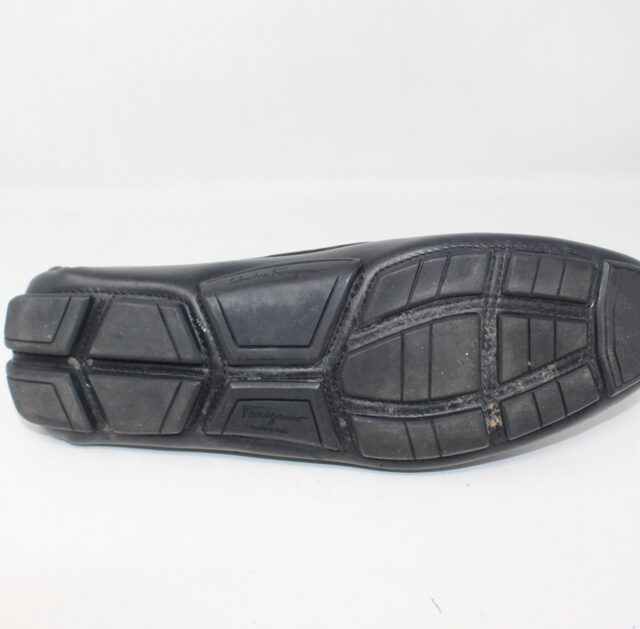 SALVATORE FERRAGAMO #QYDECZ Mens Gancini Buckle Loafers Size 8.5